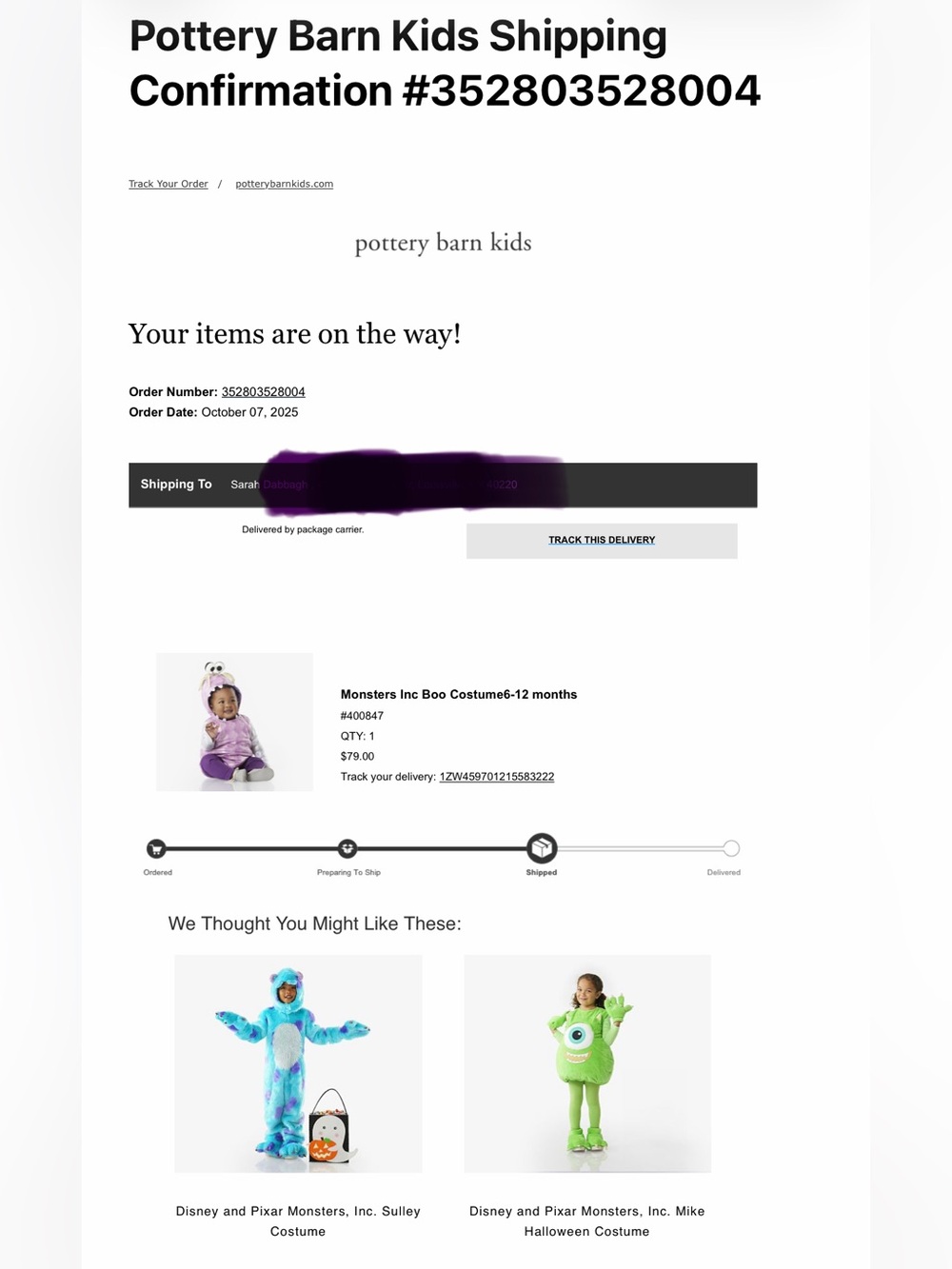 Adorable Purple Monster Baby Costume - Picture 15 of 15